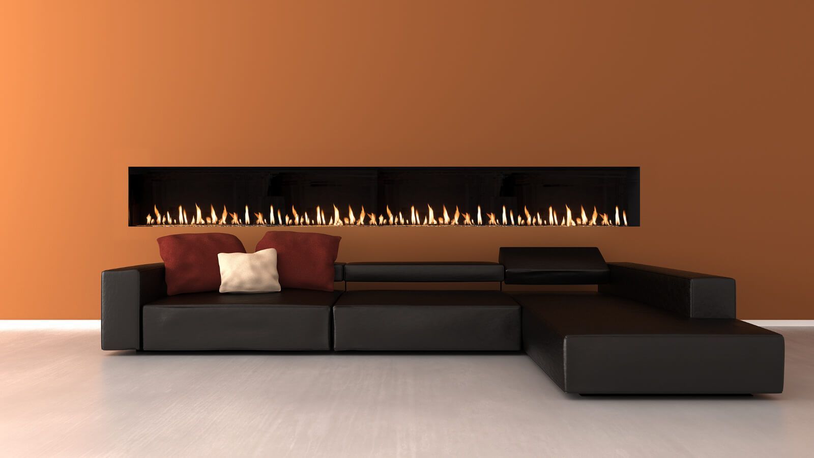 Flare Front Facing 120" Fireplace