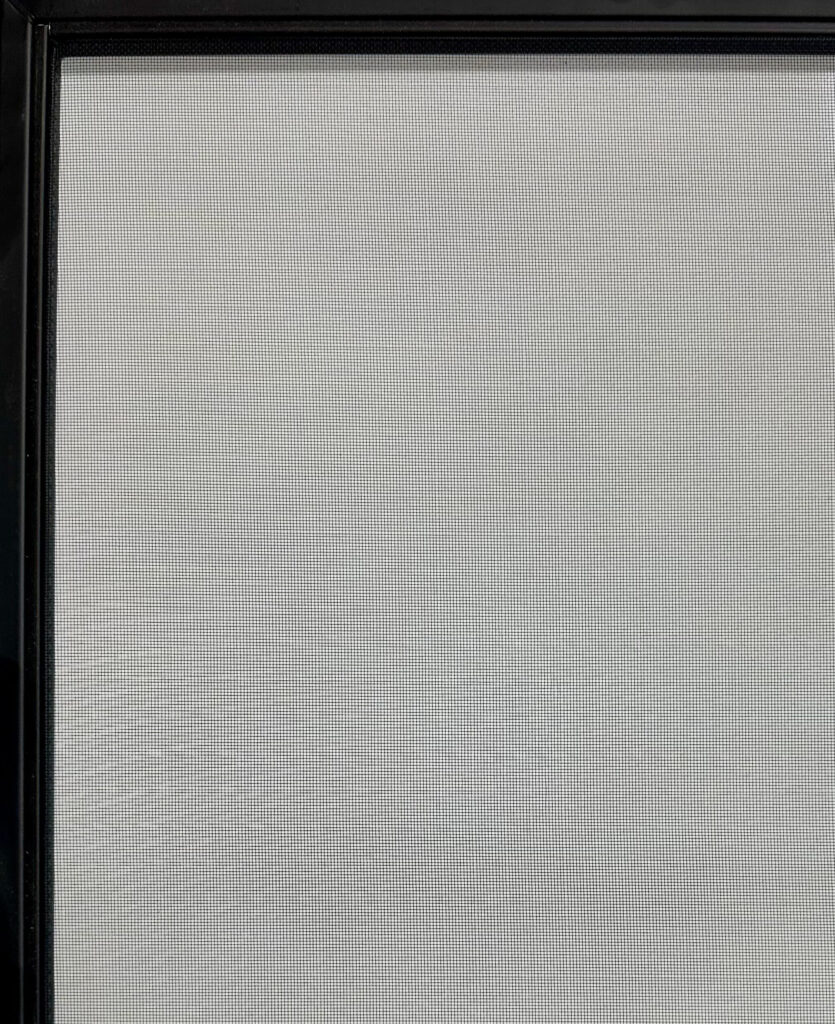 A Flare Fireplace fitted with an invisible mesh safety screen