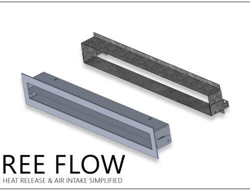 Flare Fireplace Louvers