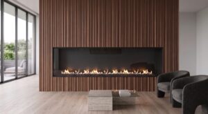 Flare FF-100-EH front facing gas fireplace