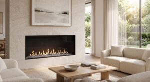 Flare FF-70-EH front facing gas fireplace