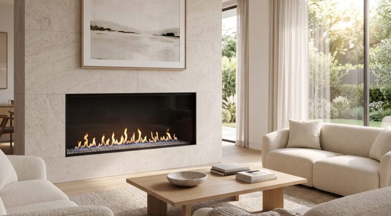 Flare FF-70-EH front facing gas fireplace