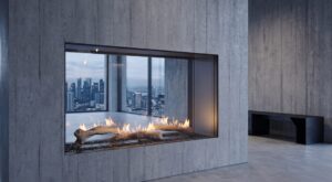 Flare ST-45-H see through gas fireplace